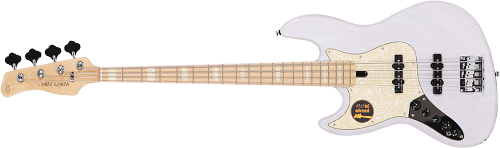 Marcus Miller V7 Swamp Ash 4st 2nd Generation 4-cordes Gaucher Mn Sans Housse - White Blonde - Solidbody E-bass - Main picture