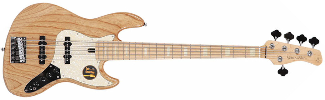 Marcus Miller V7 Swamp Ash 5st 2nd Generation 5-cordes Mn Sans Housse - Natural - Solidbody E-bass - Main picture