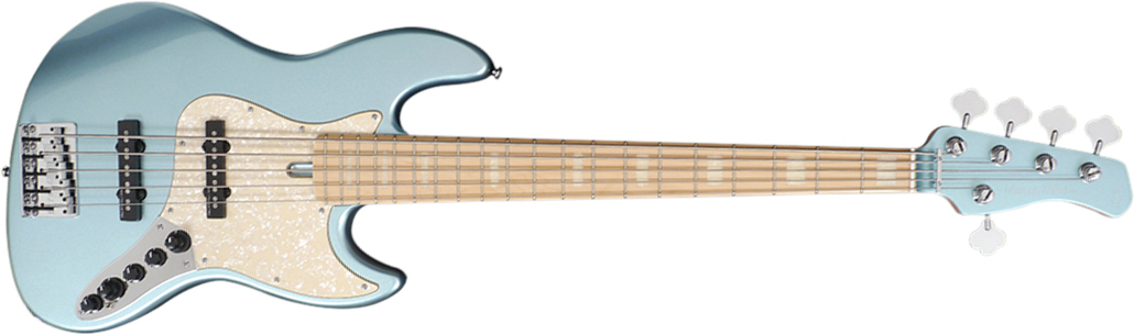 Marcus Miller V7 Swamp Ash 5st 2nd Generation 5-cordes Mn Sans Housse - Lake Placid Blue - Solidbody E-bass - Main picture