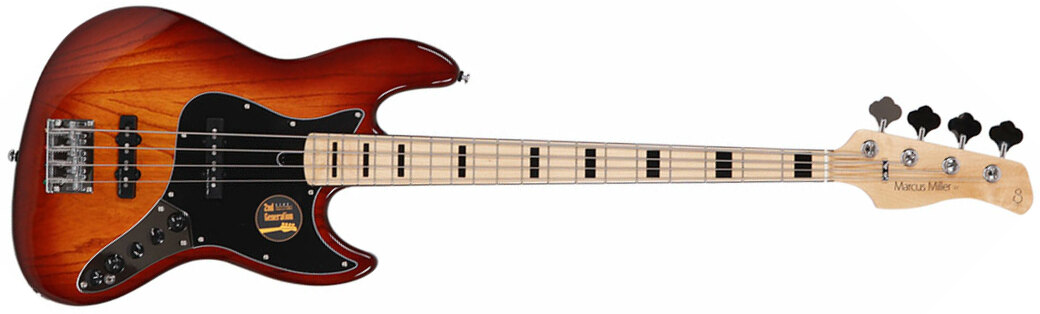 Marcus Miller V7 Vintage Ash 4-string 2nd Generation Mn Sans Housse - Tobacco Sunburst - Solidbody E-bass - Main picture