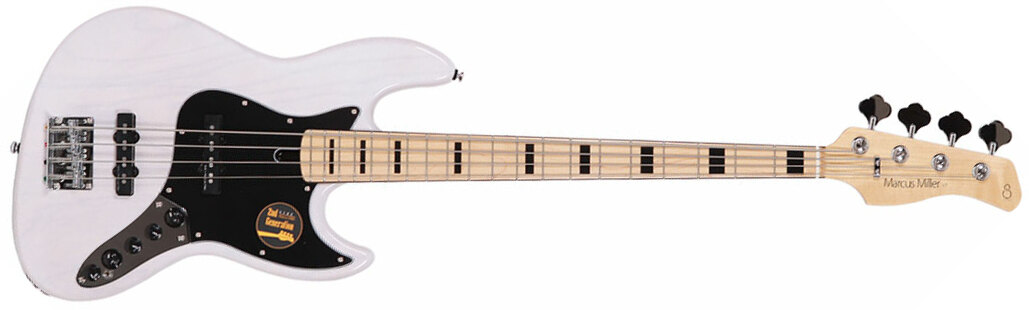Marcus Miller V7 Vintage Ash 4-string 2nd Generation Mn Sans Housse - White Blonde - Solidbody E-bass - Main picture