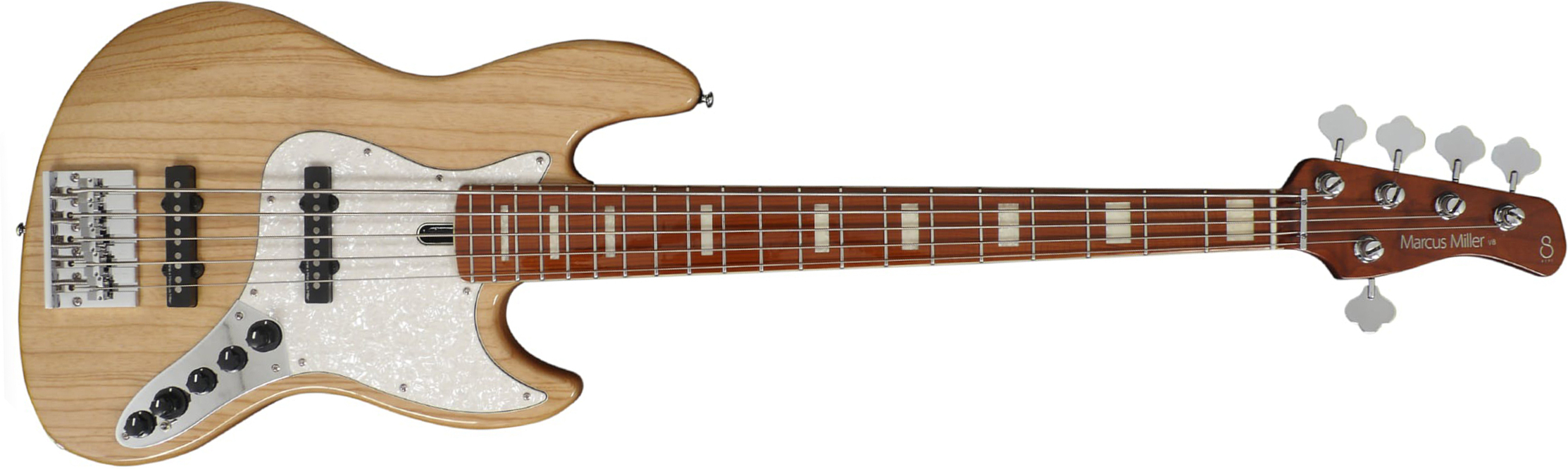 Marcus Miller V8 5st 5c Active Mn - Natural - Solidbody E-bass - Main picture