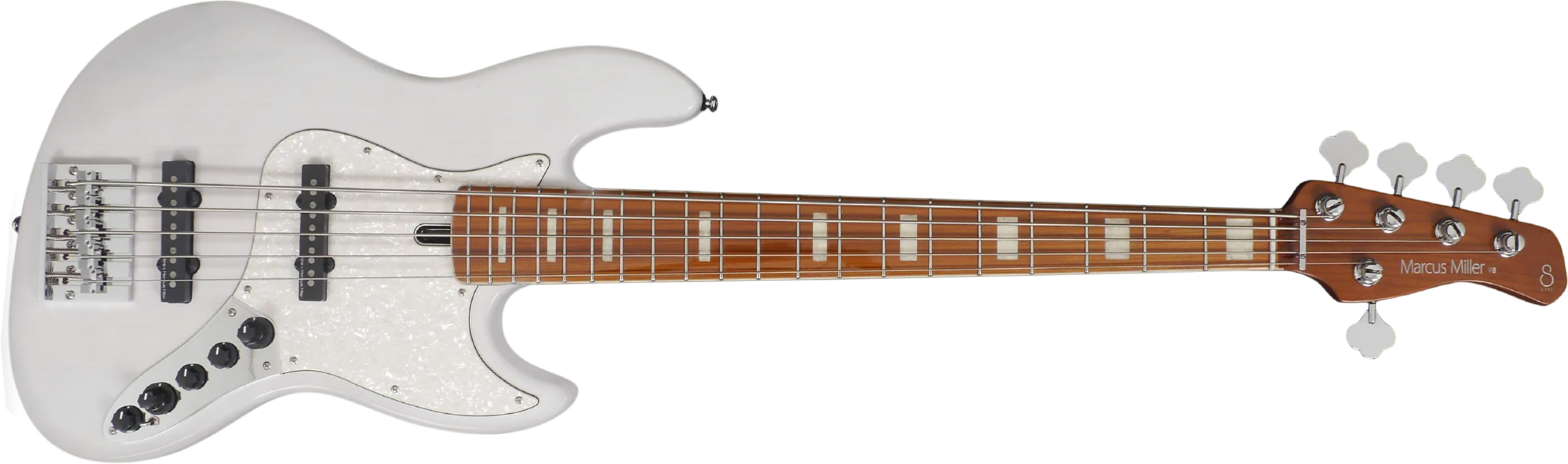 Marcus Miller V8 5st 5c Active Mn - White Blonde - Solidbody E-bass - Main picture