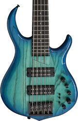 Solidbody e-bass Marcus miller M5 Swamp Ash 5ST - Transparent blue