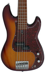 Solidbody e-bass Marcus miller P5 Alder 5ST - Tobacco sunburst