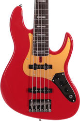 Solidbody e-bass Sire Marcus Miller V5 24 Fret 5ST 5-String - Dakota red