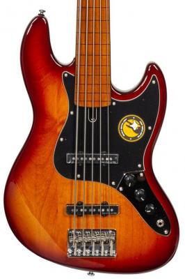 Solidbody e-bass Marcus miller V5 Alder Fretless 5ST - Tobacco sunburst