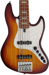 Solidbody e-bass Marcus miller V8 5ST - Tobacco sunburst