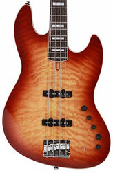 Solidbody e-bass Marcus miller V9 Alder 4ST 2nd Gen (No Bag) - Brown sunburst