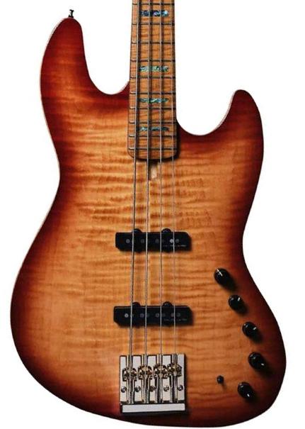 Solidbody e-bass Marcus miller V10DX 4ST - Tobacco sunburst