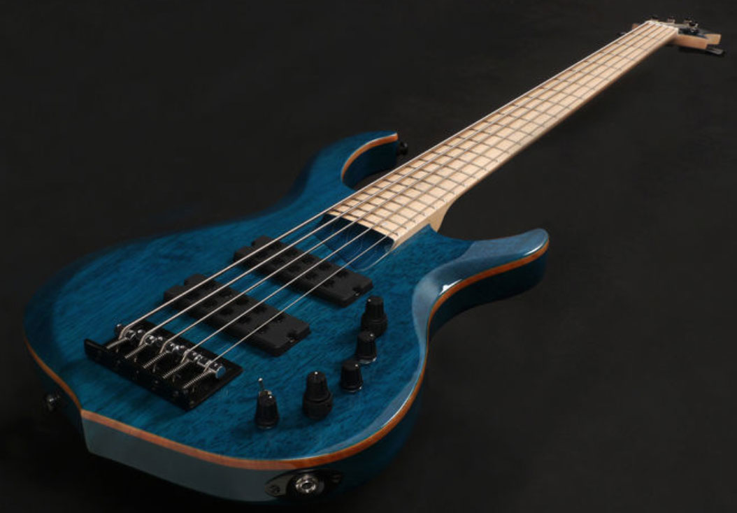 Marcus Miller M2 5st Tbl Gaucher Lh Active Mn - Trans Blue - Solidbody E-bass - Variation 2