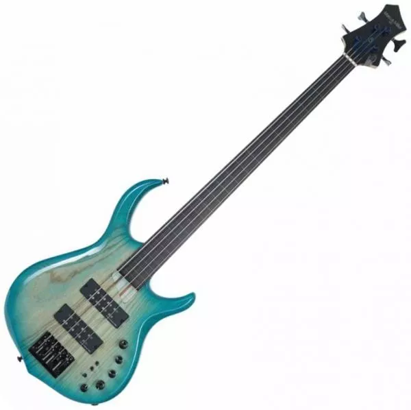 Solidbody e-bass Marcus miller M5 Swamp Ash 4ST Fretless - Transparent blue