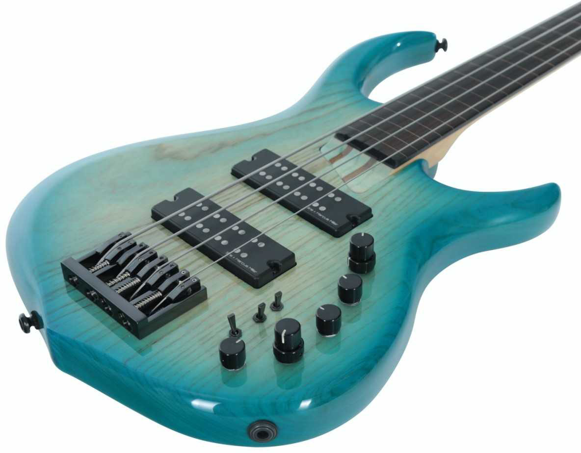 Marcus Miller M5 Swamp Ash 4st Fl Active Eb - Transparent Blue - Solidbody E-bass - Variation 2