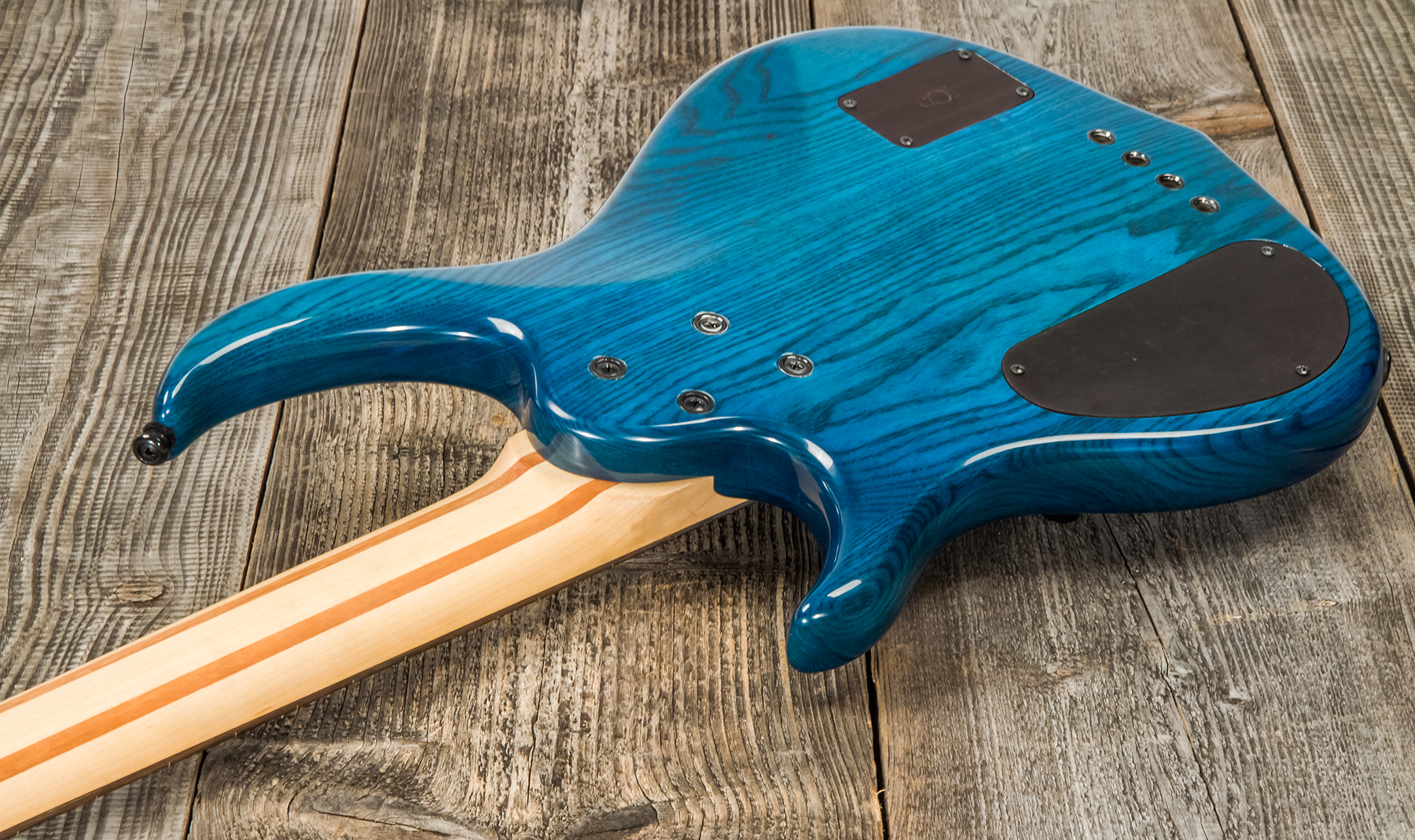 Marcus Miller M5 Swamp Ash 4st Fl Active Eb - Transparent Blue - Solidbody E-bass - Variation 4