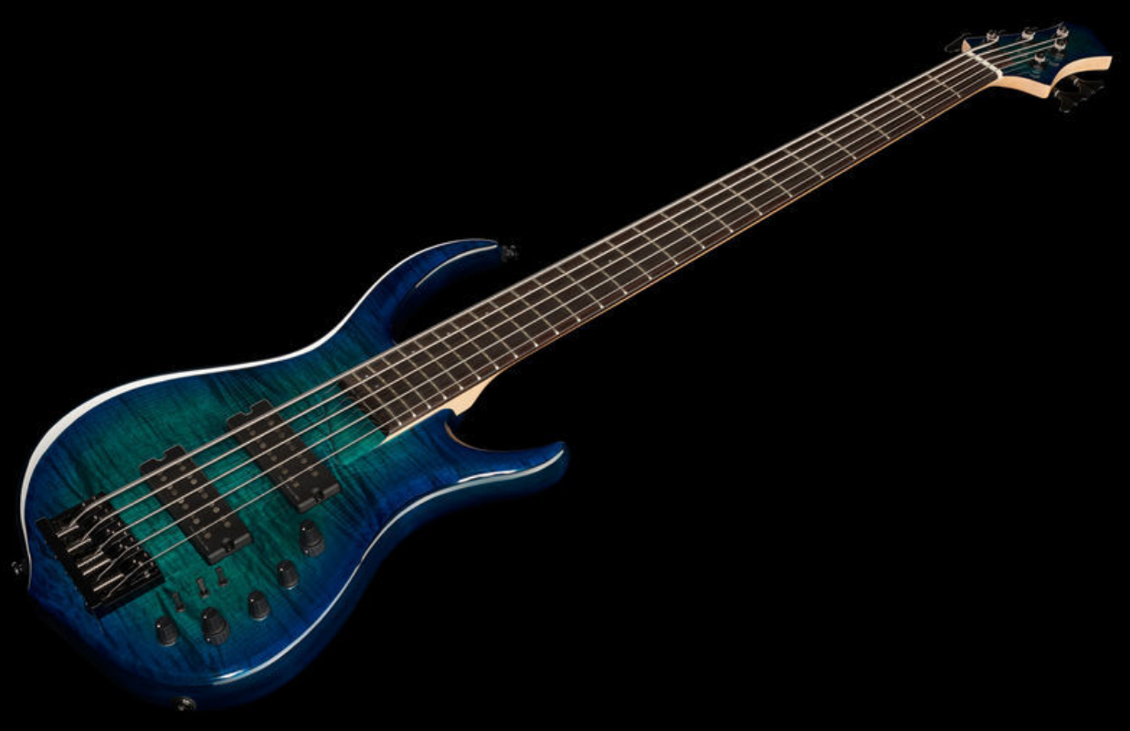 Marcus Miller M7 Alder 5st 2nd Generation 5-cordes Active Eb Sans Housse - Transparent Blue Burst - Solidbody E-bass - Variation 1