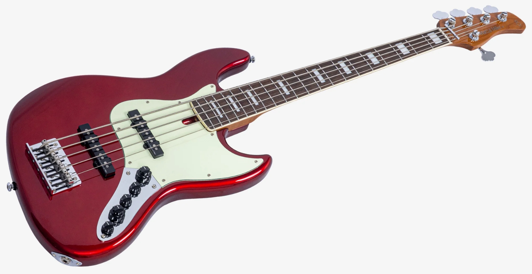 Marcus Miller Marcus Miller V7 Alder 2nd Gen 5st 5c Active Mn - Candy Apple Red - Solidbody E-bass - Variation 2