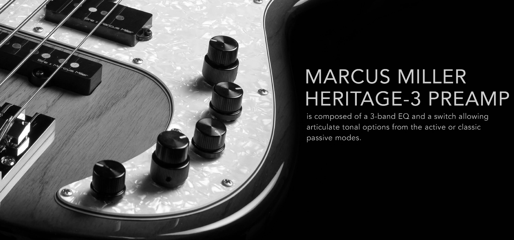 Marcus Miller P8 5st 5c Active Mn - White Blonde - Solidbody E-bass - Variation 1