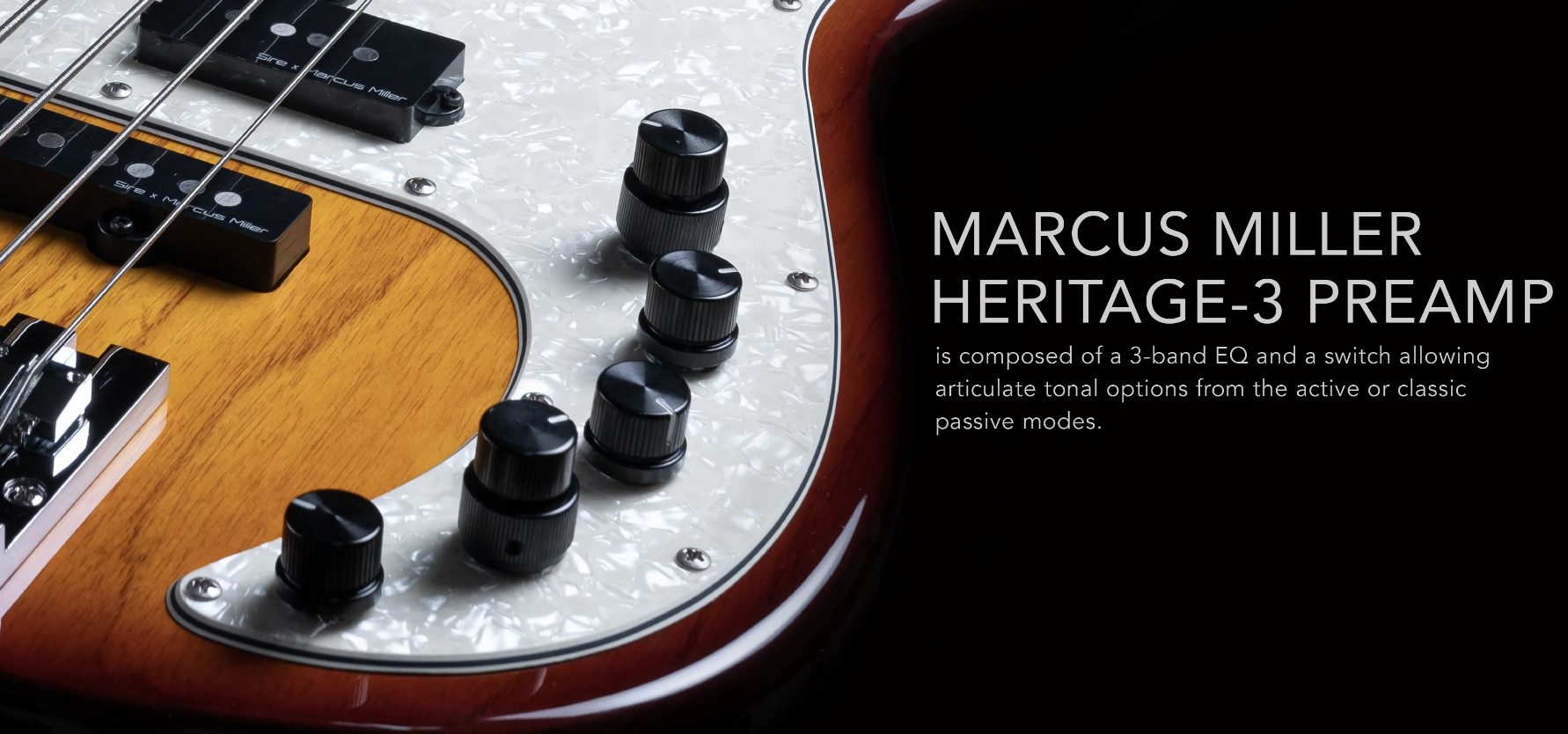 Marcus Miller P8 5st 5c Active Mn - Tobacco Sunburst - Solidbody E-bass - Variation 2