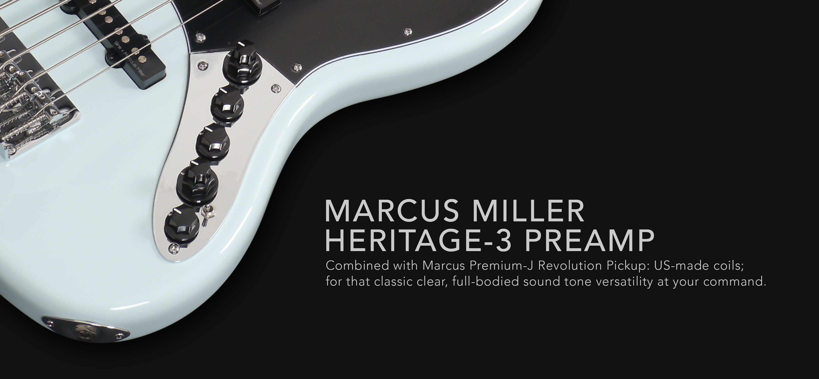 Marcus Miller V3 5st 2nd Generation 5-cordes Active Rw Sans Housse - Sonic Blue - Solidbody E-bass - Variation 1