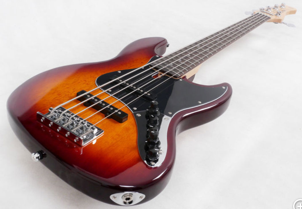 Marcus Miller V3 5st Ts Gaucher Lh Active Rw - Tobacco Sunburst - Solidbody E-bass - Variation 2