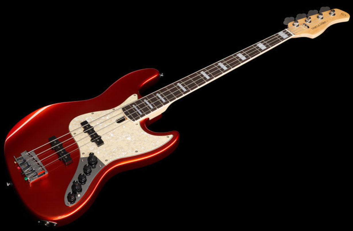 Marcus Miller V7 Alder 4st 2nd Generation 4-cordes Eb Sans Housse - Bright Metallic Red - Solidbody E-bass - Variation 1