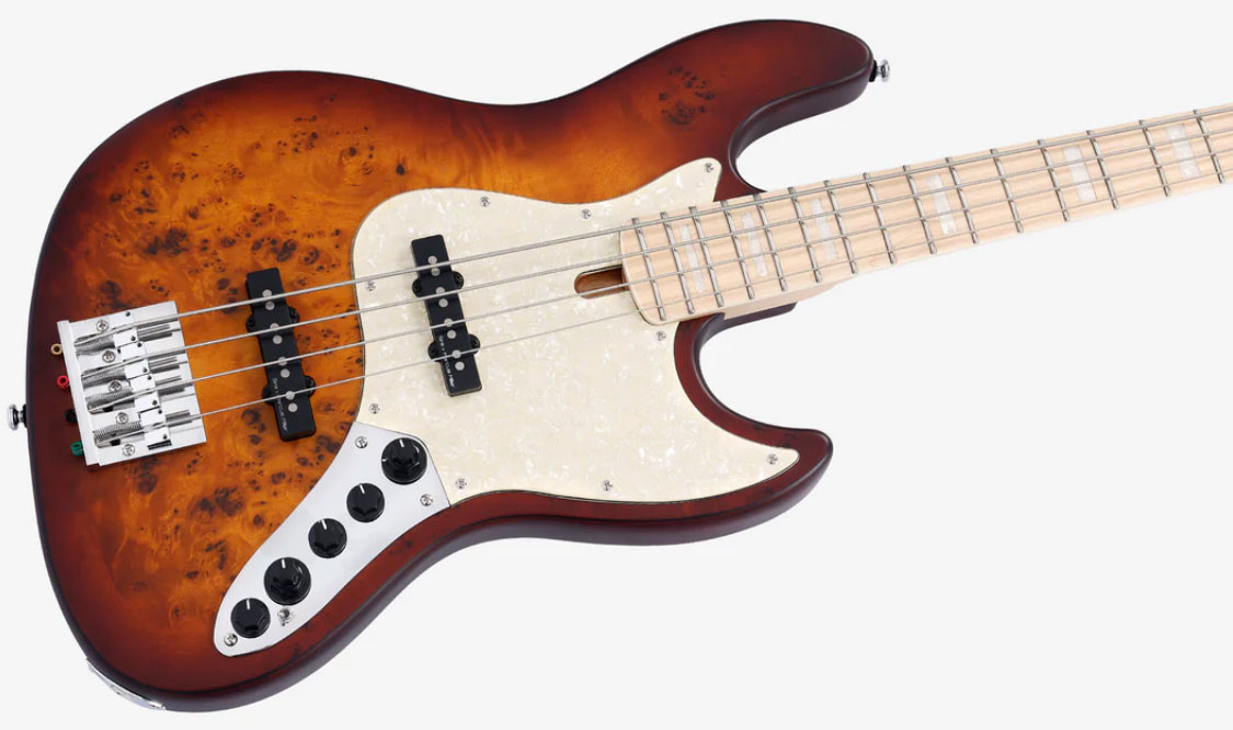 Marcus Miller V7 Ash Reissue 4st 4c Active Mn - Tobacco Satin - Solidbody E-bass - Variation 3