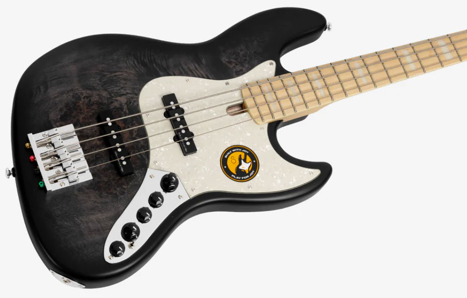 Marcus Miller V7 Ash Reissue 4st 4c Active Mn - Trans Black Satin - Solidbody E-bass - Variation 3