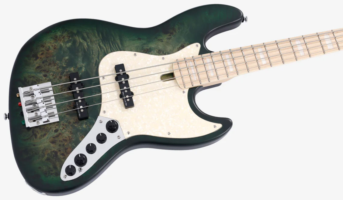 Marcus Miller V7 Ash Reissue 4st 4c Active Mn - Trans Green Satin - Solidbody E-bass - Variation 3