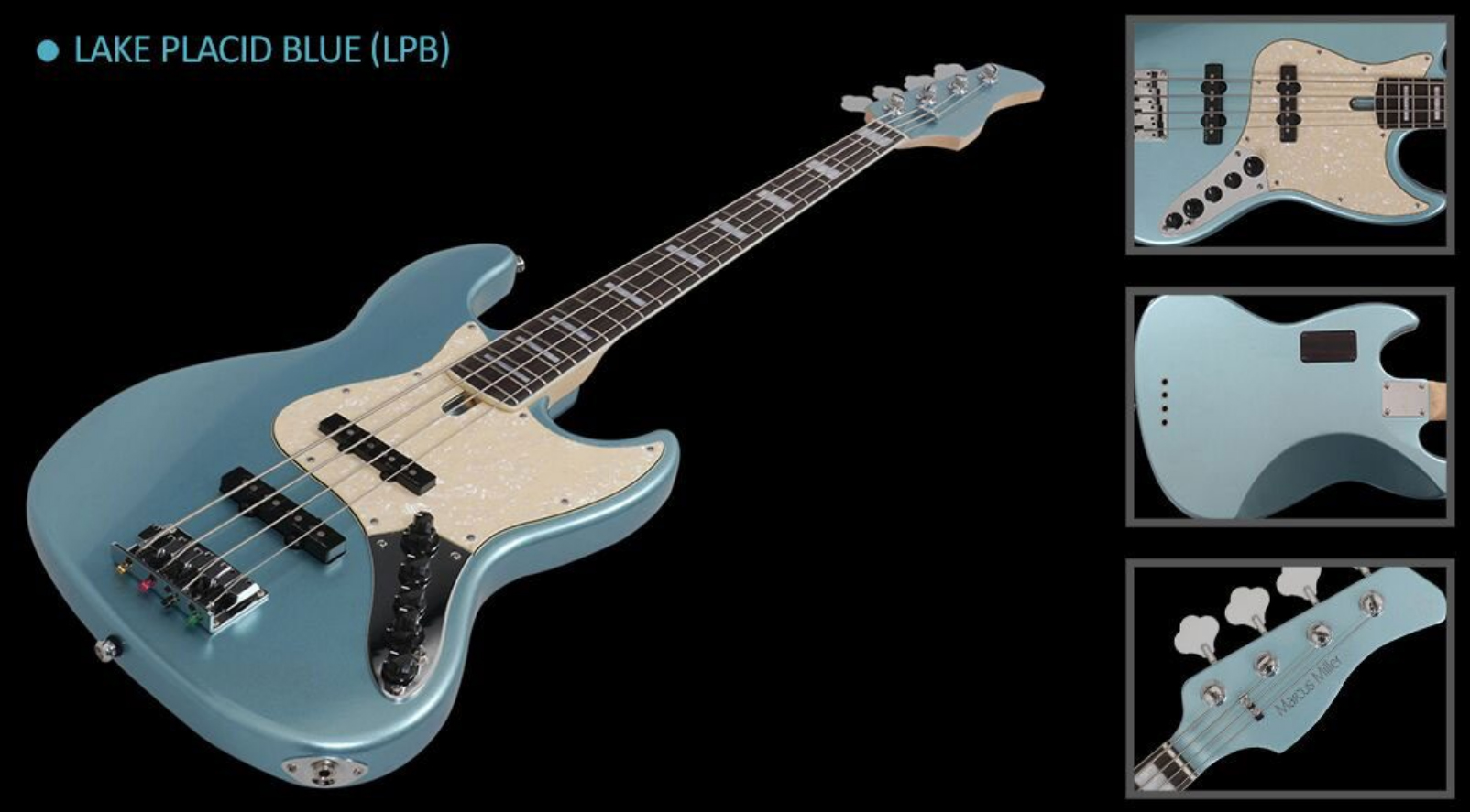Marcus Miller V7 Swamp Ash 5st 2nd Generation 5-cordes Mn Sans Housse - Lake Placid Blue - Solidbody E-bass - Variation 1