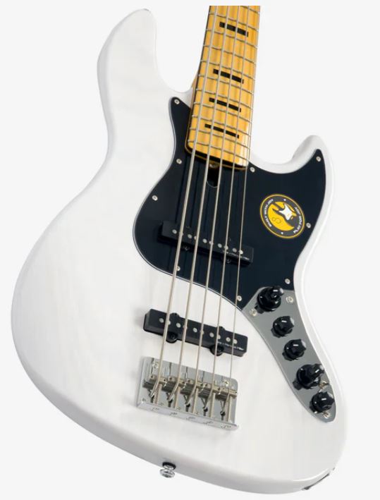 Marcus Miller V7 Vintage Alder 5st Awh Mn Active - Antique White - Solidbody E-bass - Variation 2