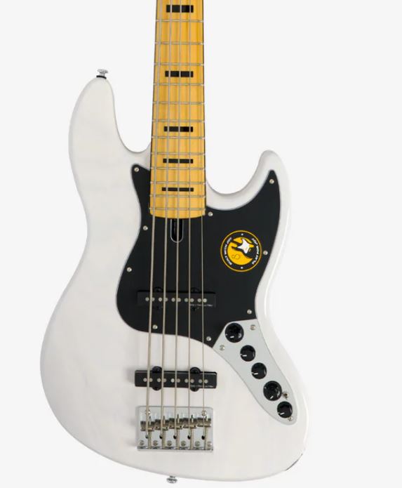 Marcus Miller V7 Vintage Alder 5st Awh Mn Active - Antique White - Solidbody E-bass - Variation 3