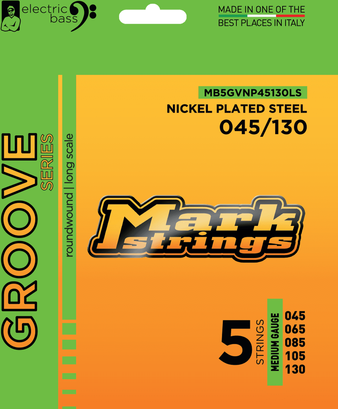 Markbass Jeu De 5 Cordes Grooves Series 045-130 - E-Bass Saiten - Main picture