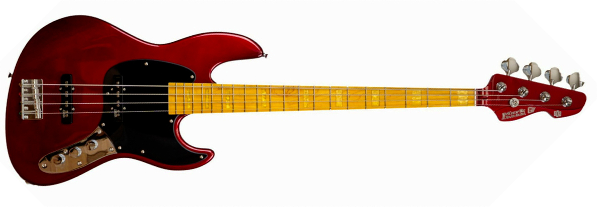 Markbass Mb Gv 4c Cr Mn Fc Passive Gloxy Gog Mn - Red Passion - Solidbody E-bass - Main picture