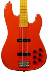 Solidbody e-bass Markbass MB GV 4 Gloxy Val CR MP - Fiesta red