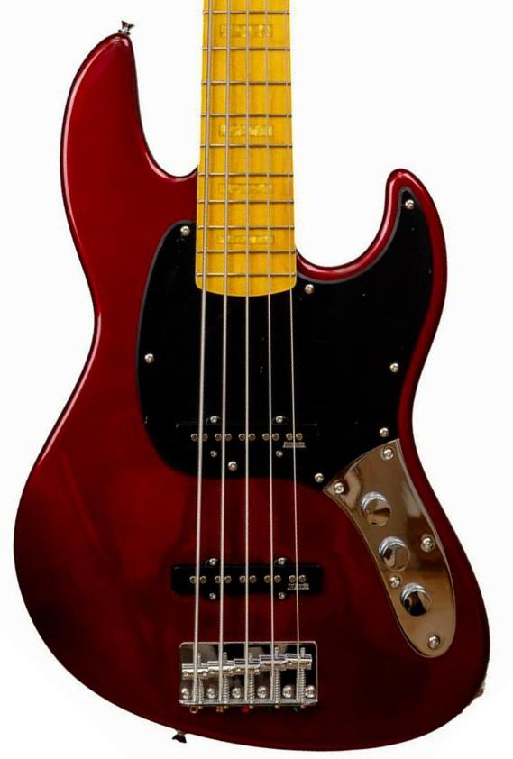 Solidbody e-bass Markbass Gloxy GOG MB GV 5 CR MP FC Passive 5-String - Red Passion