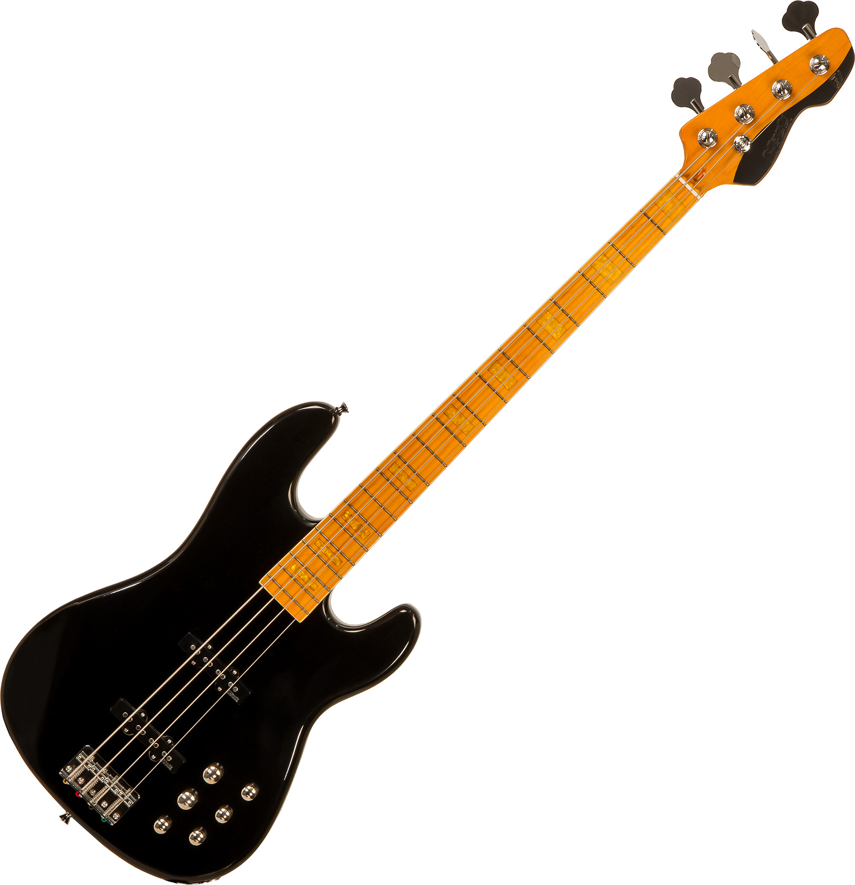 Markbass Mb Gv 4 Gloxy Val Cr Mp Active Mn - Black - Solidbody E-bass - Variation 2