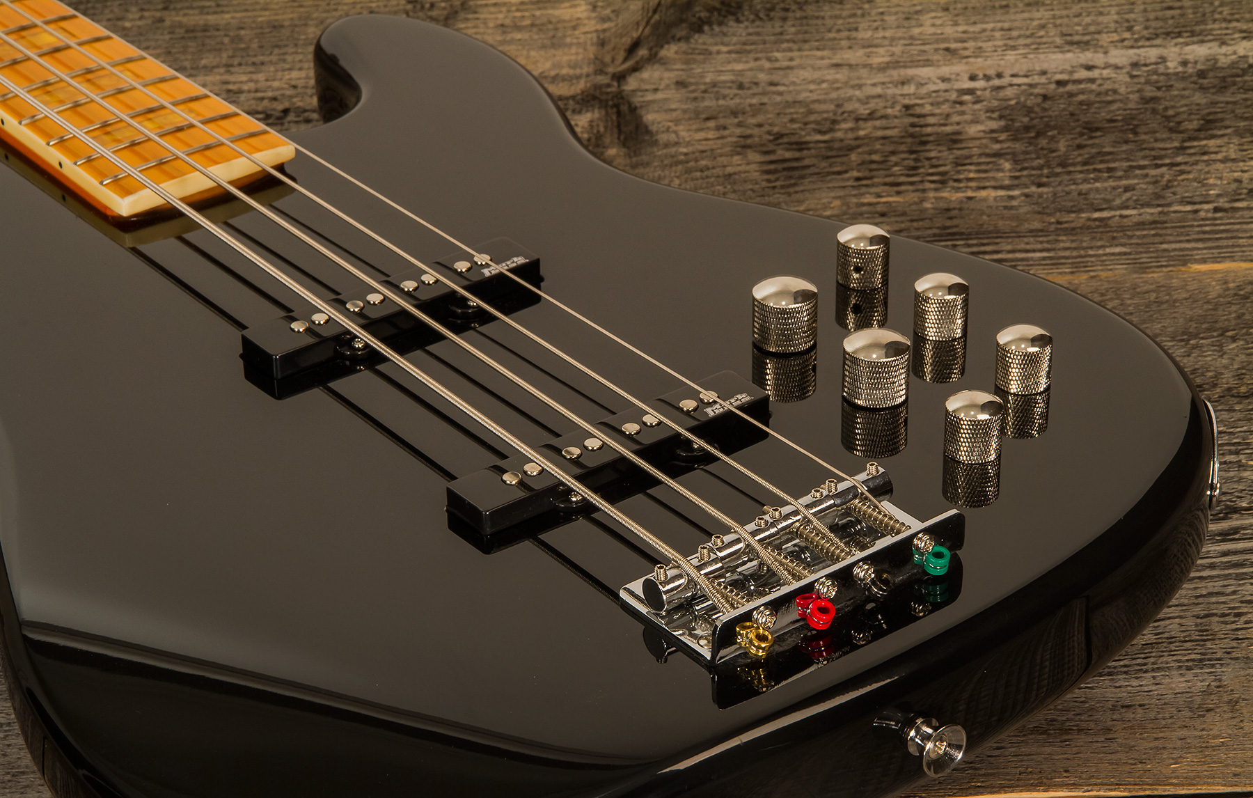 Markbass Mb Gv 4 Gloxy Val Cr Mp Active Mn - Black - Solidbody E-bass - Variation 5