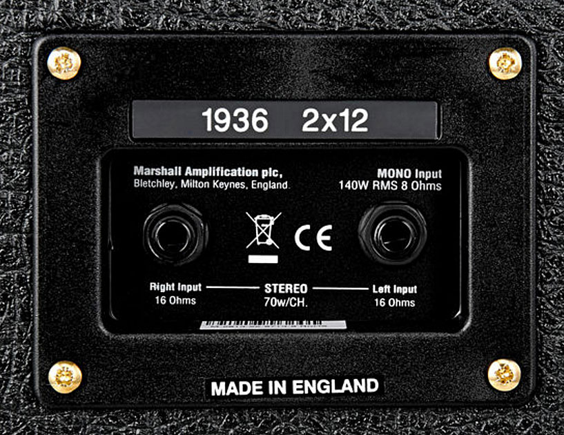 Marshall 1936v 2x12 140w 8/16-ohms Stereo Horizontal - Boxen für E-Gitarre Verstärker - Variation 3