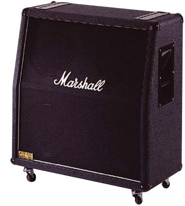 Marshall 1960a Angled 4x12 300w 4/8/16-ohms Stereo Pan Coupe Black - Boxen für E-Gitarre Verstärker - Variation 1