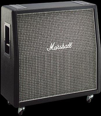 Marshall 1960ax Angled 4x12 100w 16-ohms Pan Coupe Greenback G12m - Boxen für E-Gitarre Verstärker - Variation 1
