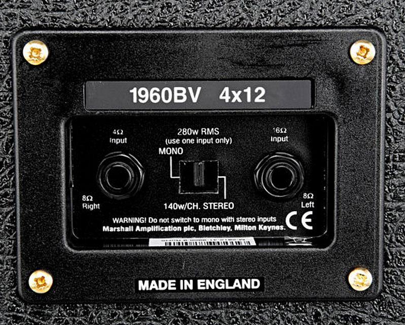 Marshall 1960bv Straight 4x12 280w 4/8/16-ohms Stereo Pan Droit - Boxen für E-Gitarre Verstärker - Variation 3