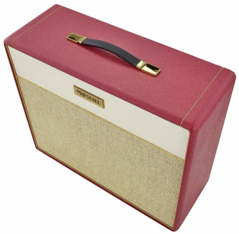 Marshall 1974cx Handwired Vintage Reissue Cab 1x12 20w 16-ohms Maroon/cream Levant - Boxen für E-Gitarre Verstärker - Variation 1