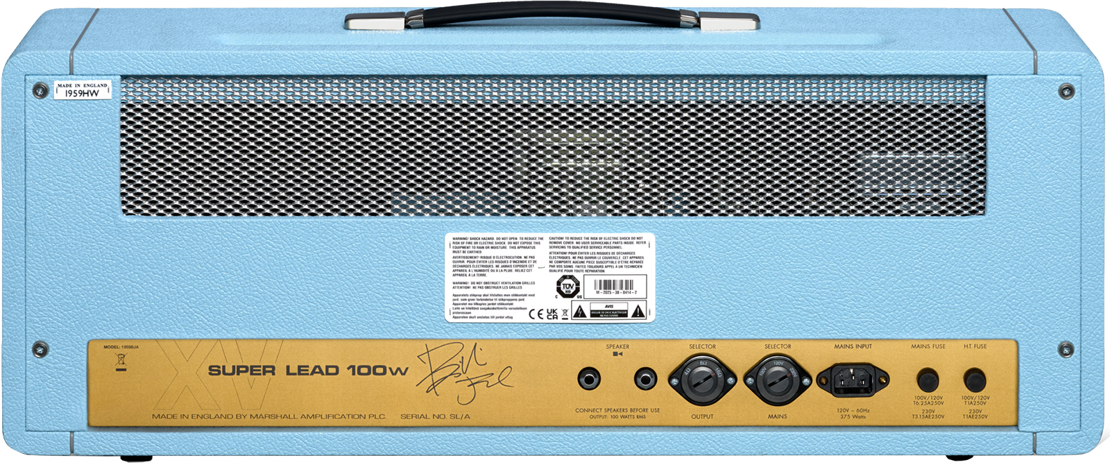 Marshall Billie Joe Armstrong 1959 Bja Handwired Head Signature 100w El34 - E-Gitarre Topteil - Variation 1