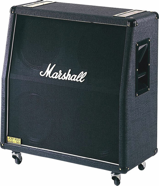 Marshall 1960a Angled 4x12 300w 4/8/16-ohms Stereo Pan Coupe Black - Boxen für E-Gitarre Verstärker - Main picture