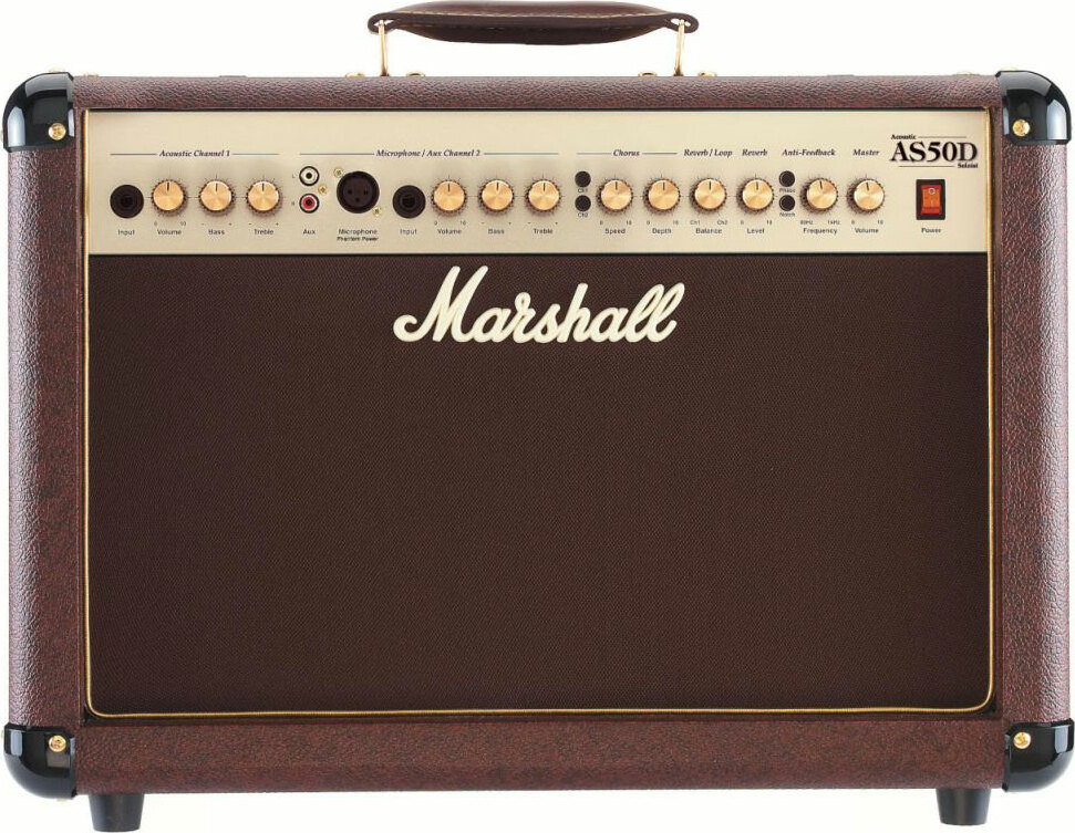 Marshall As50d Acoustic 2x8 50w - Combo für E-Gitarre - Main picture