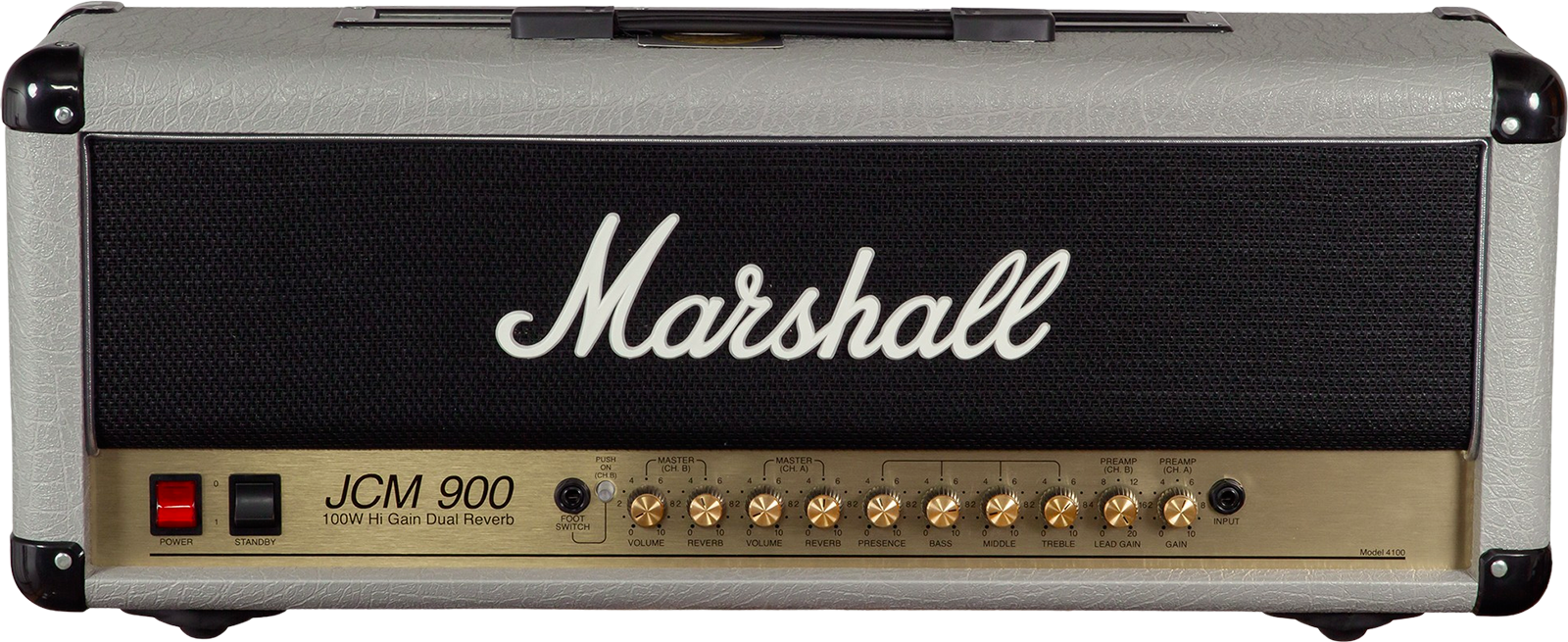 Marshall Jcm900 4100 Vintage Reissue Head 100w El34 Silver - E-Gitarre Topteil - Main picture