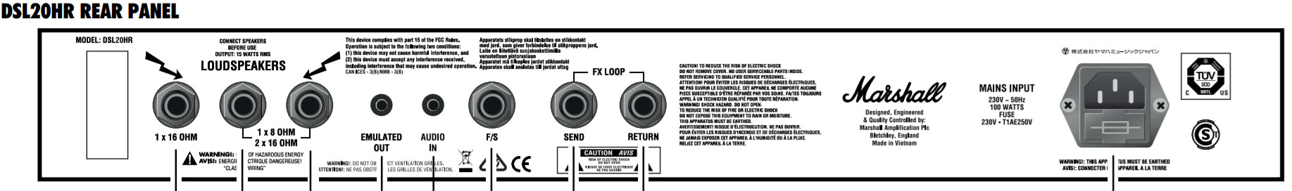 Marshall Dsl20h Head 10/20w - E-Gitarre Topteil - Variation 2