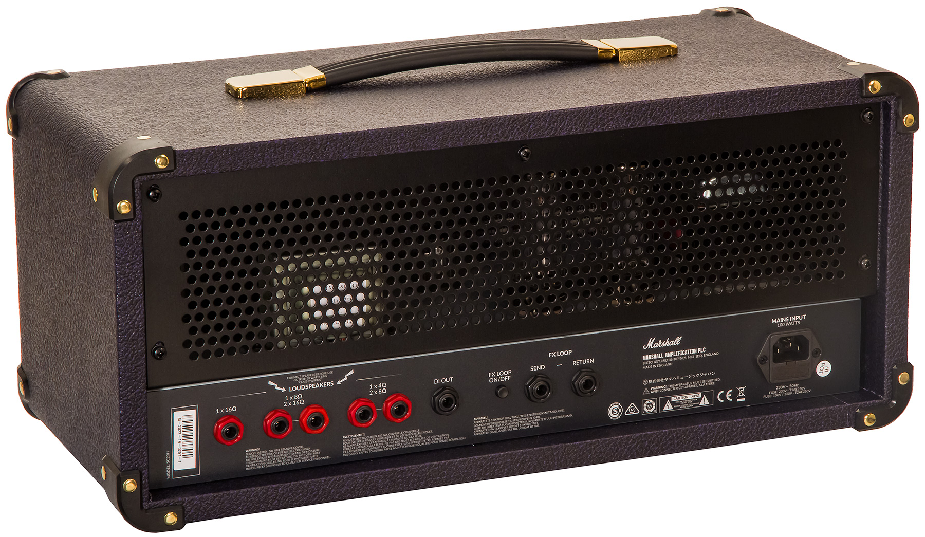 Marshall Studio Classic Sc20h Head 5/20w Purple/black Levant - E-Gitarre Topteil - Variation 1