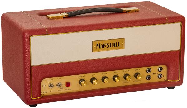 E-gitarre topteil Marshall Studio Vintage SV20H Ltd - Maroon/Cream Levant