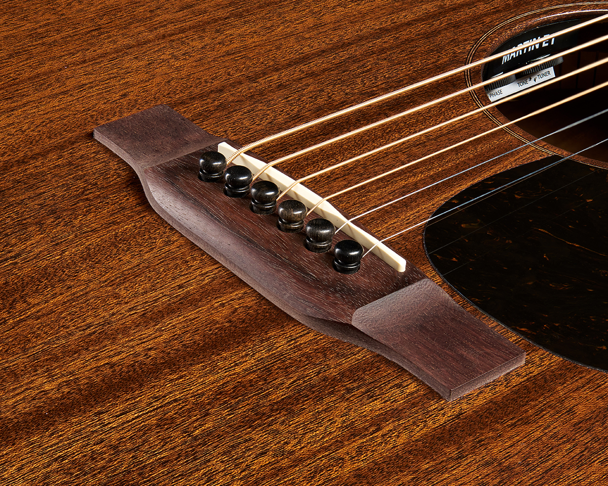 Martin 00010e Sapele Retro Road 000 Shsc Tout Sapele Eb - Dark Mahogany - Folk-Gitarre - Variation 3